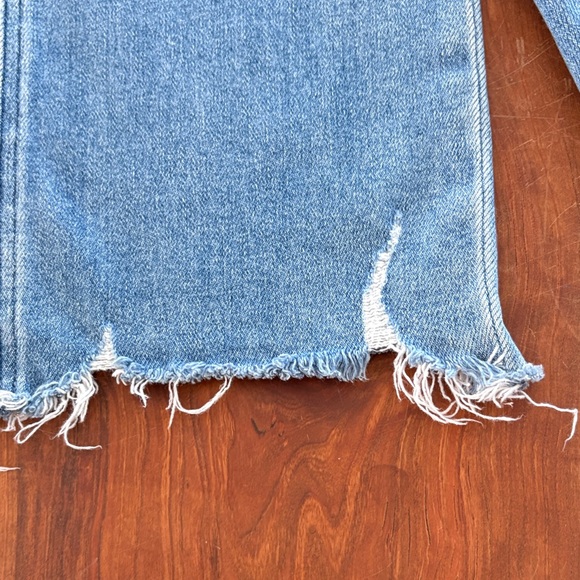 PAIGE Cindy Destroyed Hem Straight Leg Jeans - Picture 12 of 15